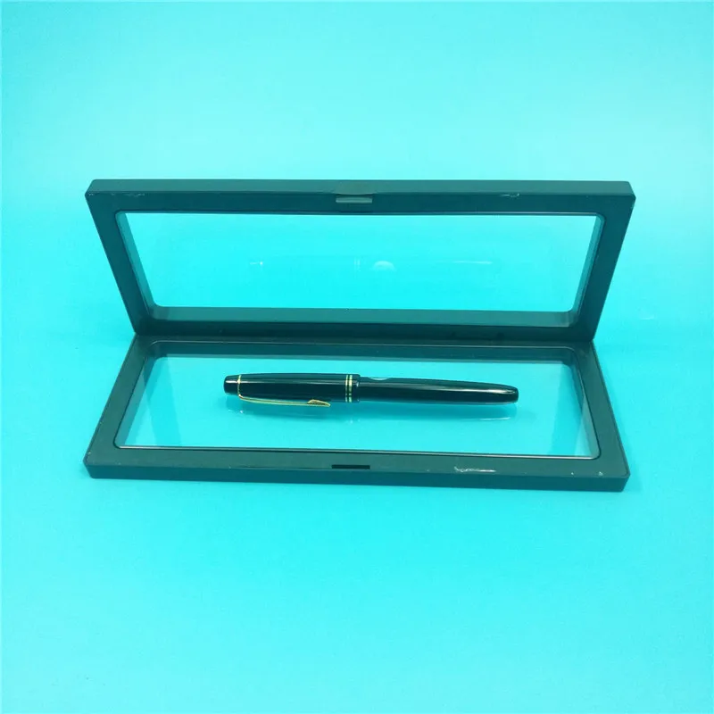 

50pcs/lot 3D Fashion Frame Shadow Box Necklace Jewellery Display Empty Coin Frame Watch Box Pen Transparent Suspension Boxs Case