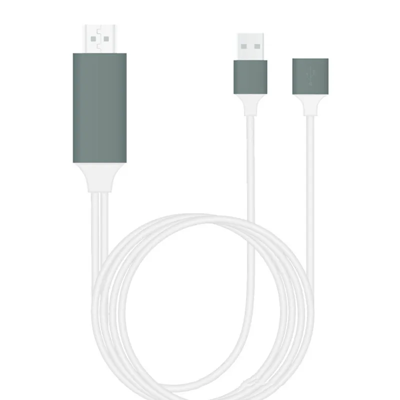 HDMI цифровой кабель USB 2 0 Мужской и Женский HD 1080P видео конвертер код для iPhone tv