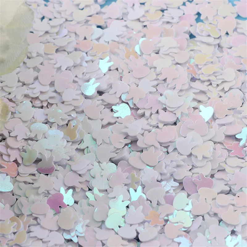 10 г рассыпчатые пайетки с кроличьей головой для поделок 4 мм блестящее конфетти