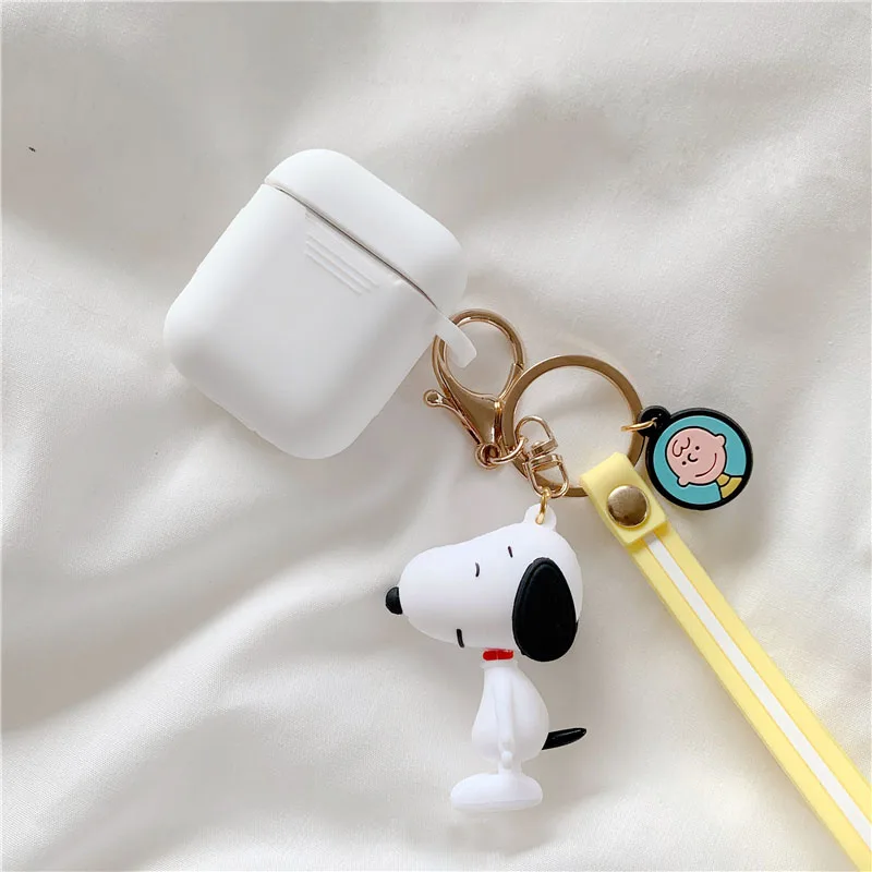 NO.9 Мультяшный брелок Hello Kitty для Apple AirPods 1 чехол милый KT кот Кролик Лягушка куклы Брелоки Кольцо силиконовый чехол для зарядки AirPods - Цвет: NO.9