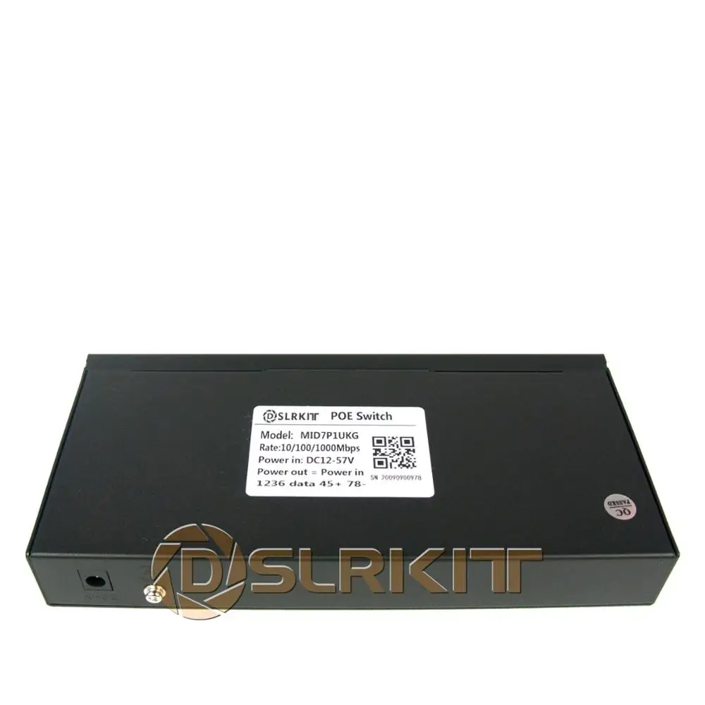 DSLRKIT ALL Gigabit 52V 120W 8 Ports 7 PoE Injector Power Over Ethernet Switch | Безопасность и защита