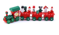 toy wooden train for children christmas wooden train christmas decoration handicraft toy train