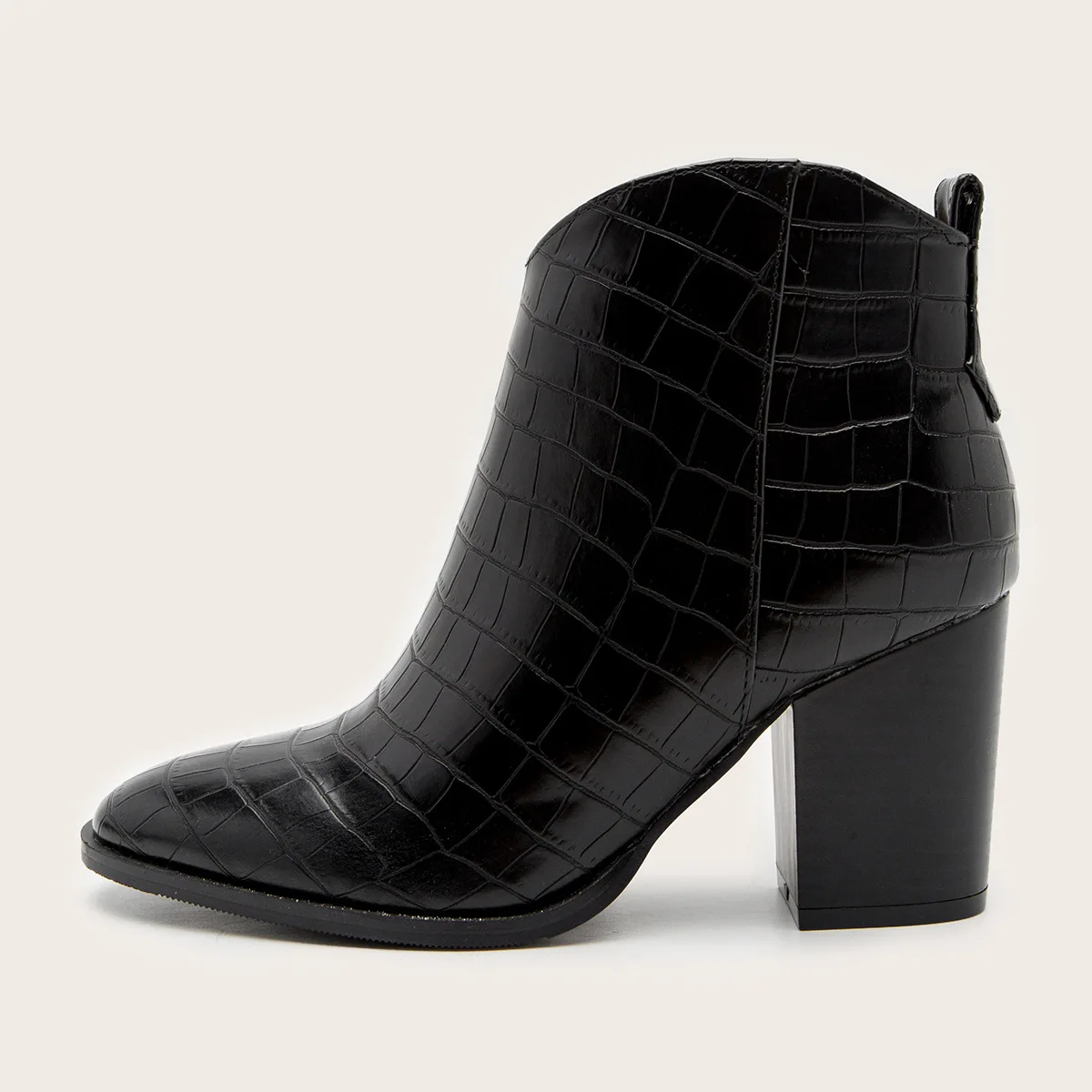 

New Martin Boots Fashion Short Boots Thick Heel Zipper Ladies Boots Shoes