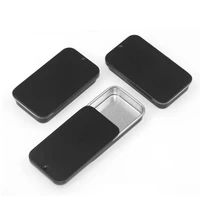 300pcs portable mini tin iron box slide cover storage box for jewelry coin pill candy empty sealed jar container cans