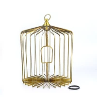 gold steel appearing bird cage medium size dove appearing cage magic tricks illusions gimmick prop accessories
