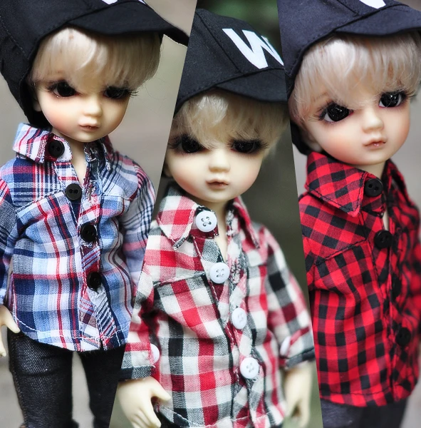 

1/6 1/4 1/3 scale BJD clothes long sleeve Plaid shirt for BJD/SD YOSD MSD SD13 SSDF ID72 HID strong Uncle doll accessories C0116