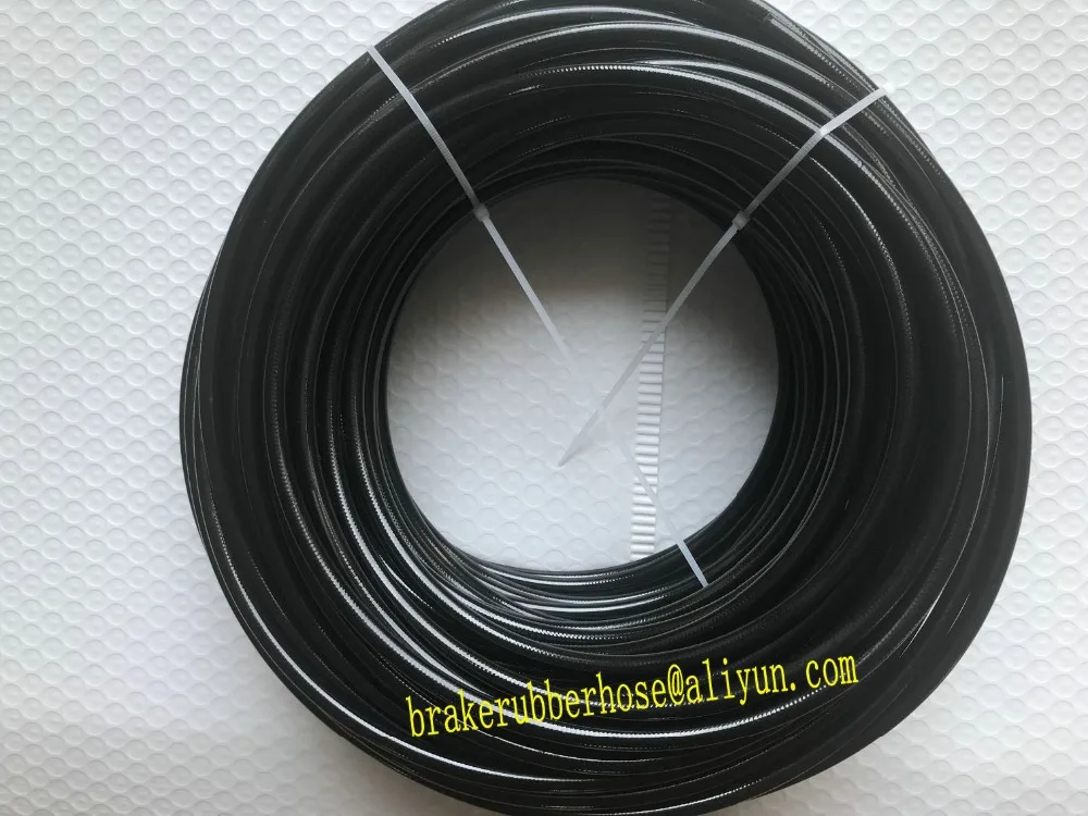 AN3 автомобильный мотоцикл 1/" 304 проволока из нержавеющей стали ptfe плетеная ПВХ покрытая Тормозная Линия топливная линия 1 м