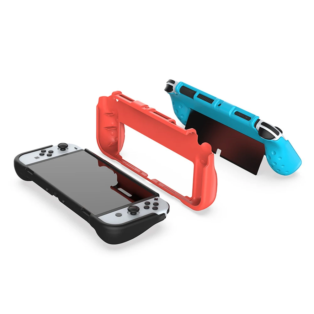 

Storage Bags Case Cover Console Game Pads Bag Soft TPU Protective for Switch OLED Game Console Non Slip Guard Shell Case