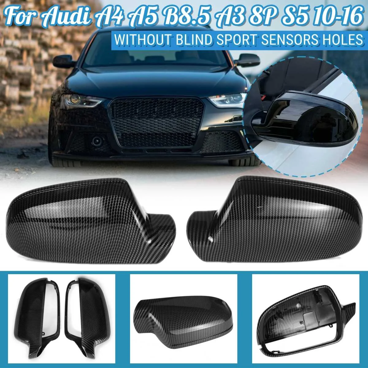 

Чехол для зеркала заднего вида Audi A4 A5 B8.5 A3 8P S5 RS5 RS4 2010-2017