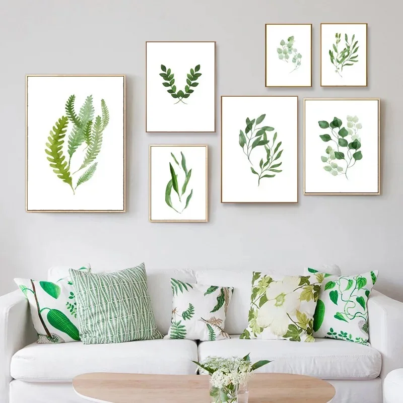 Фото Botanische Drucken Ver Kreditsst Leinwand Плакат Палочка Kunstdruck Malerei Nordic Декоративное Zdjęcie Skandinavischen Moderne Wohnzimmer De №1