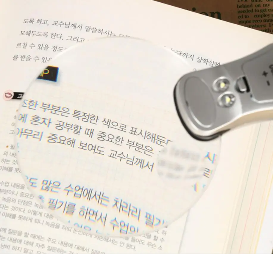 Увеличительное стекло для чтения 2,5X 6X с LED-подсветкой для пайки печатных плат, ремонта мобильных телефонов, настольной лампой и светом.