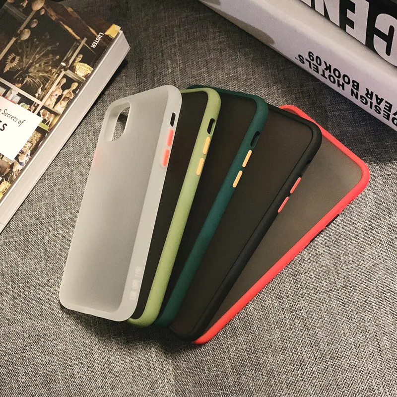 Силиконовый чехол для IPhone 7 8 11 X телефона контрастный матовый Модный Iphone Xr Xrmax