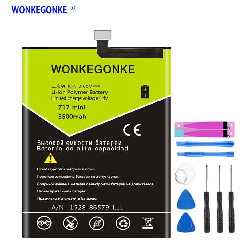 Аккумулятор WONKEGONKE Li3929T44P6h796137 для ZTE Nubia Z11miniS Z11 miniS NX549J Z17mini Z17 mini NX569H