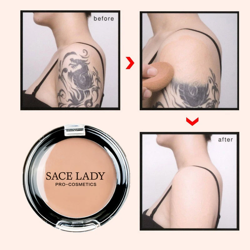 Корректор для лица SACE LADY крем макияжа полное покрытие водостойкий контурный