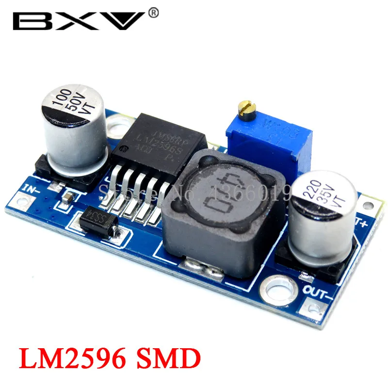 LM2596 SMD 1 шт. LM2596 LM2596S LM2596HVS adjustable 4,5-40 в Регулируемый понижающий модуль питания - Цвет: LM2596 SMD
