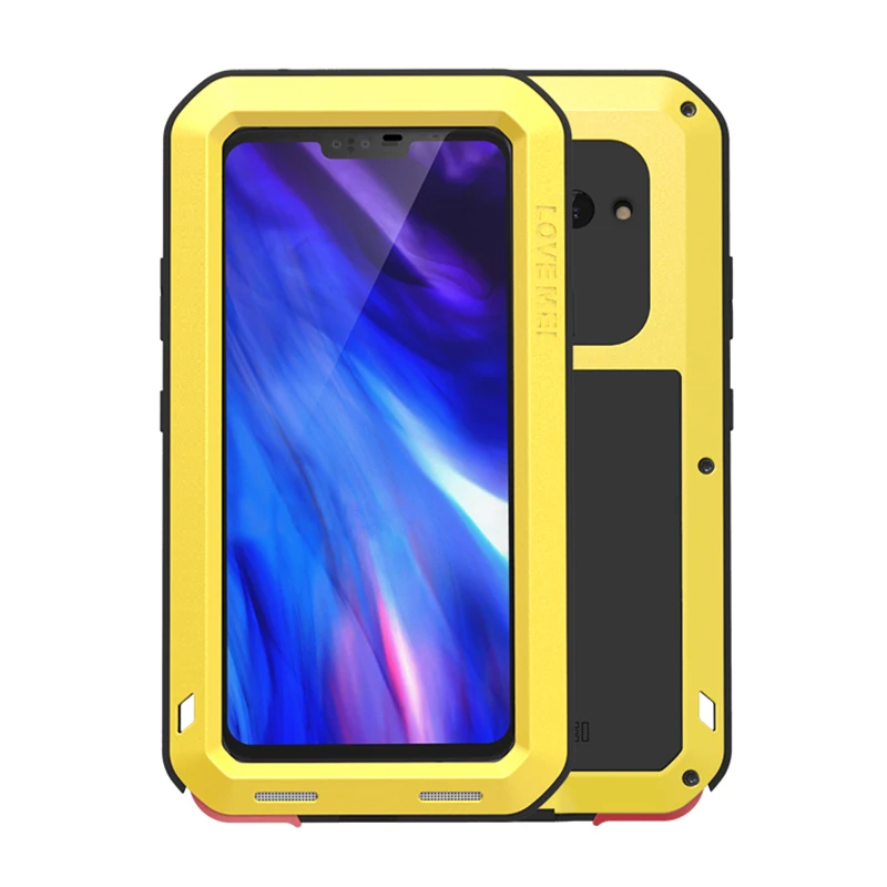 Love Mei Brand Case For LG V40 ThinQ Cover (6.4 inch) Full Body Shockproof Metal Armor Phone With Glass |