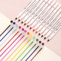 markers 12 color sketch art marker pen double tips pens for artist manga markers art supplies school watercolor pen stationery