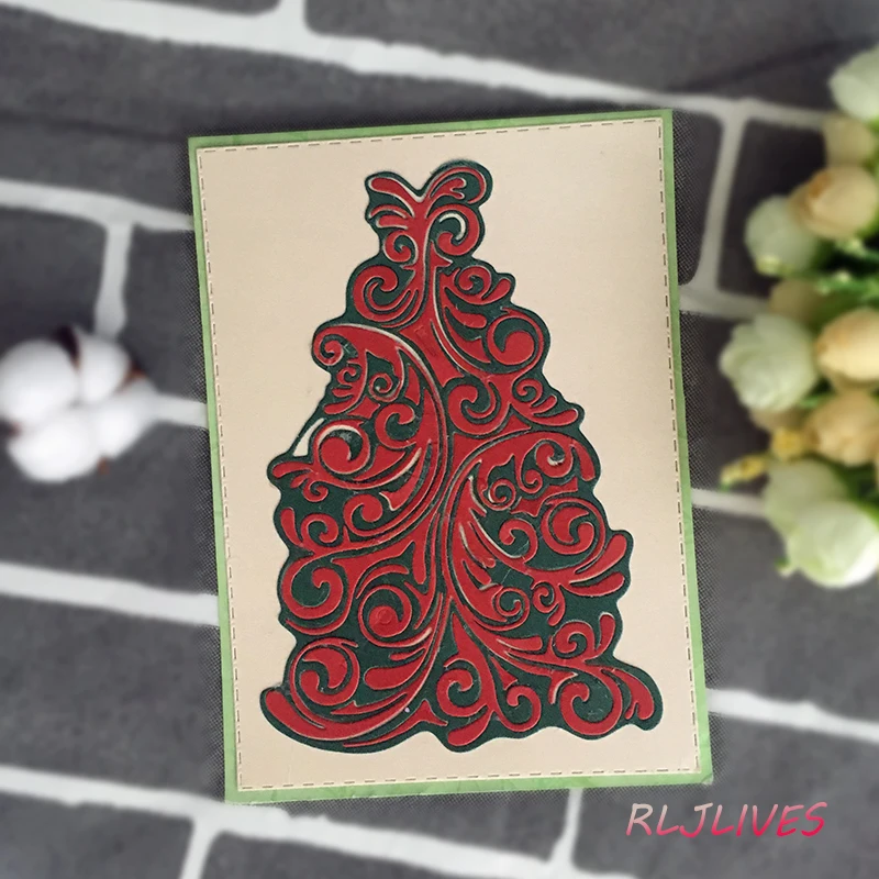 Christams Tree Metal Cutting Dies Stencils for DIY Scrapbooking Stamp/photo album Decorative Embossing Paper Cards | Дом и сад