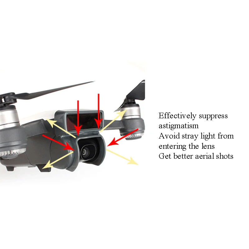Легкие аксессуары для дрона DJI Spark Антибликовая Защитная крышка камеры с