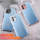 Покрытие TPU прозрачный чехол из ТПУ для Xiaomi Mi Band 11 Lite Ультра Pro 11 прозрачный мягкий прозрачный чехол для телефона для Xiaomi Mi 11 Lite 4G 5G прикрепляющийся к задняя крышка