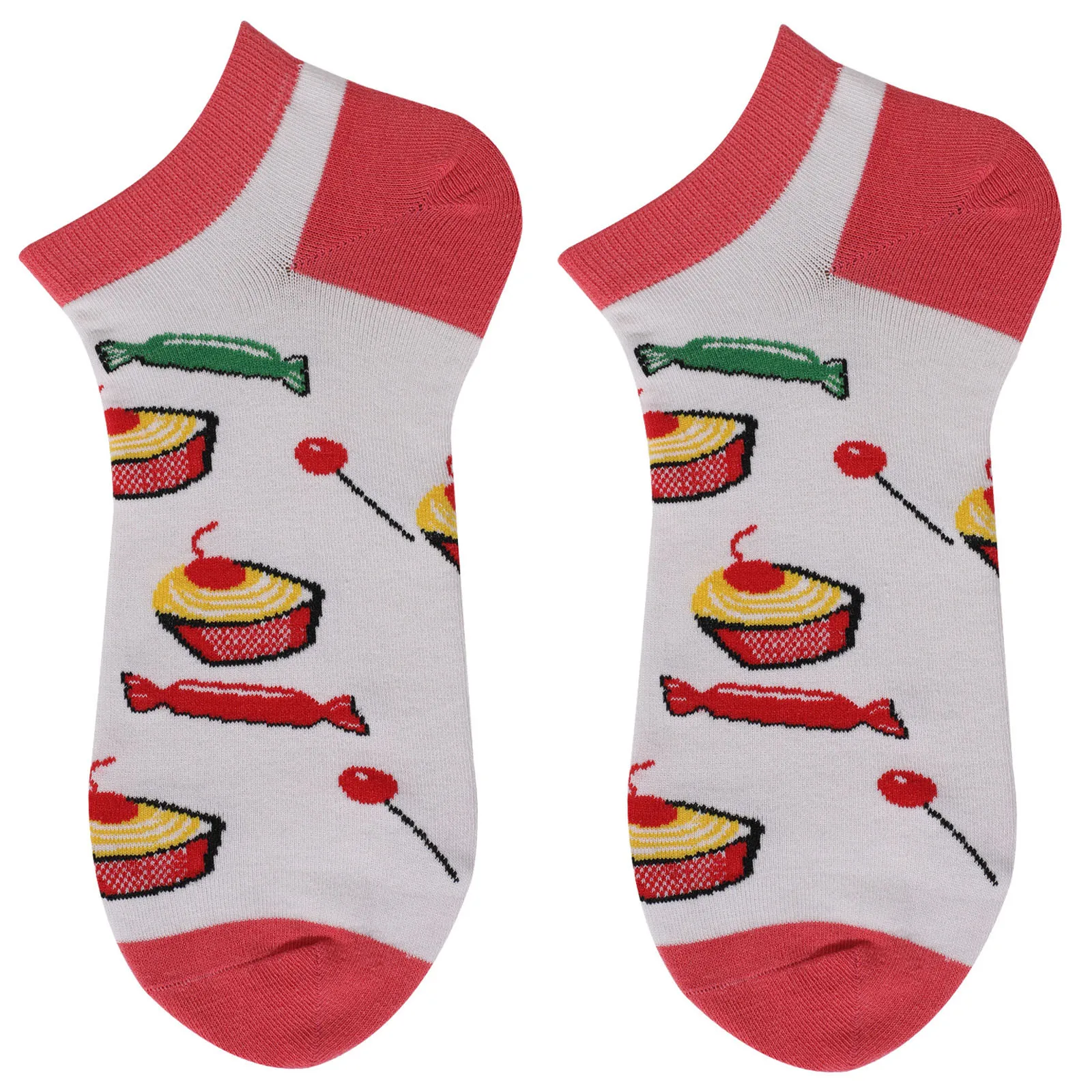 

Sagace Women Winter Socks Adult Food Novelty Pizza Cake Print Patchwork Lovely Socks Sports Stockings Comfort Warmth