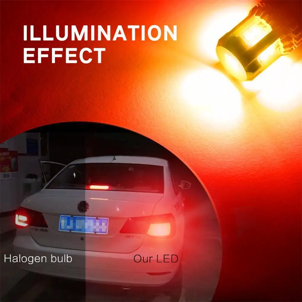 Светодиодсветодиодный лампы AUXITO 2x1157 BAY15D 3020 SMD высокой мощности для стоп-сигналов
