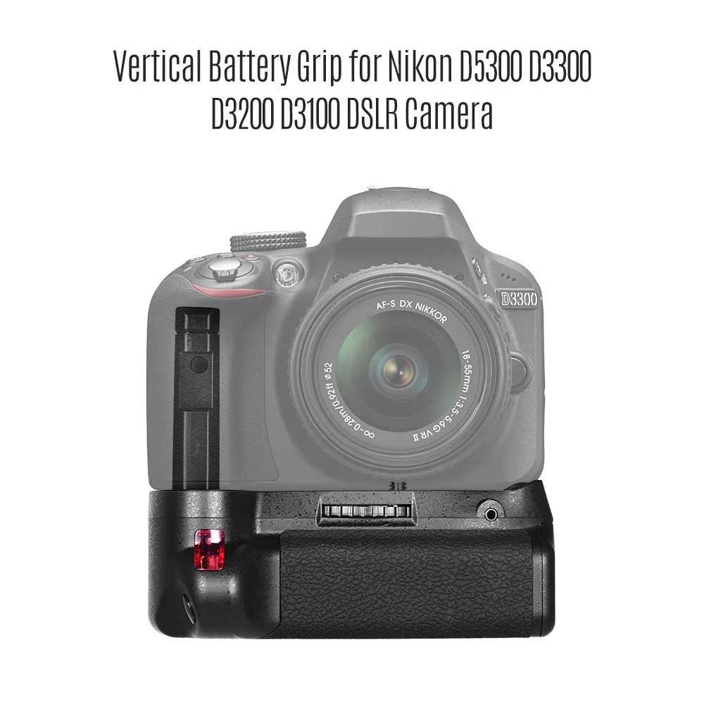 Вертикальный держатель аккумулятора для камеры Nikon D5300 D3300 D3200|Батарейные ручки| |