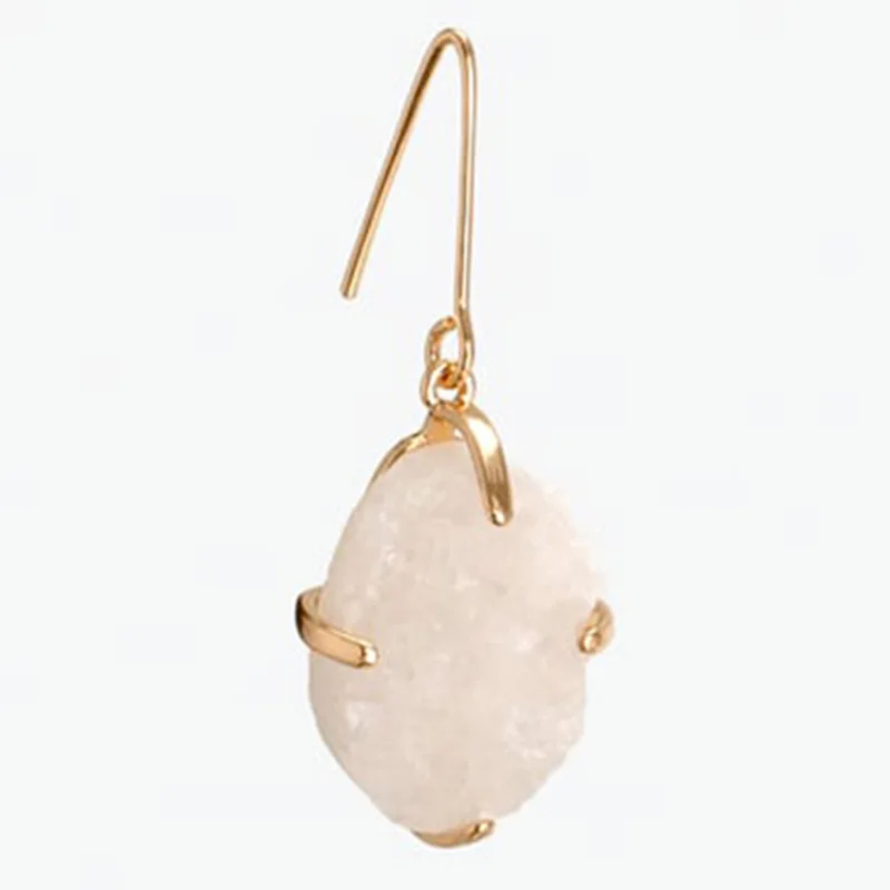 2021 Мода из камней правильной геометрической формы серьги женские с подвеской