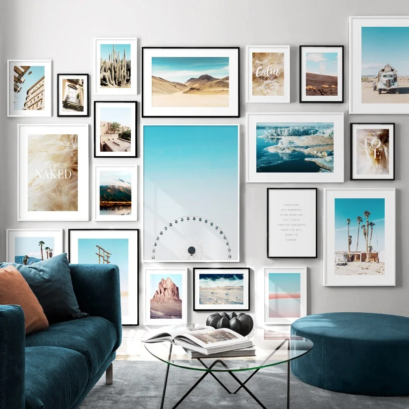 Настенная Картина на холсте с изображением гор морского одуванчика кактуса