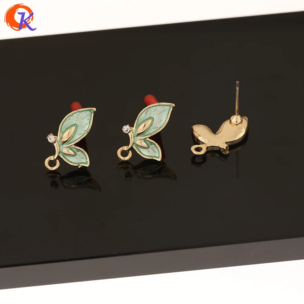

Cordial Design 50Pcs 11*14MM Jewelry Accessories/Earrings Stud/Hand Made/Paint Effect/Butterfly Shape/DIY/Earring Findings