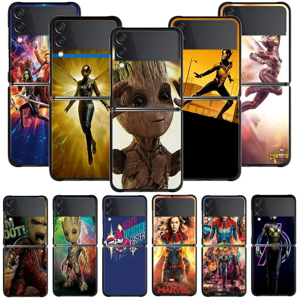 

Smartphone Case For Samsung Galaxy Z Flip3 5G Z Flip 3 z flip ZF 5G Cover PC Capa Hard Funda Coque Wasp Marvel Comics