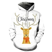 3d printed hoodie christmas tree lights for menwomen unisex harajuku casual hooded x mas gift snowman pullover top