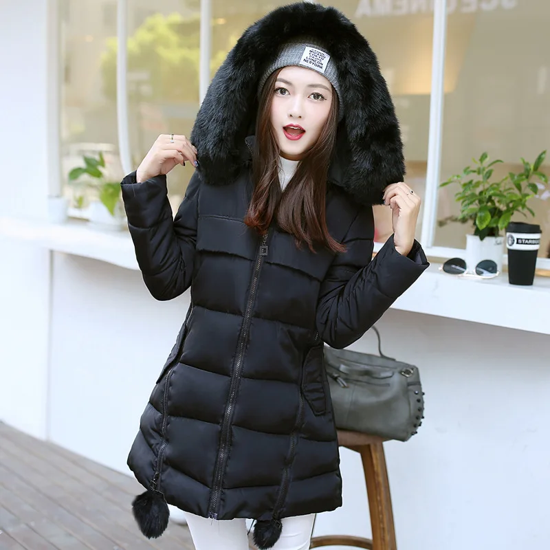 Новый зимний женский хлопковый костюм тонкое длинное хлопковое пальто женская