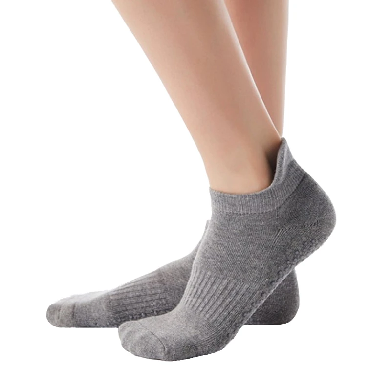1 пара нескользящих носков для йоги с захватом мужчин и женщин махровые дышащие