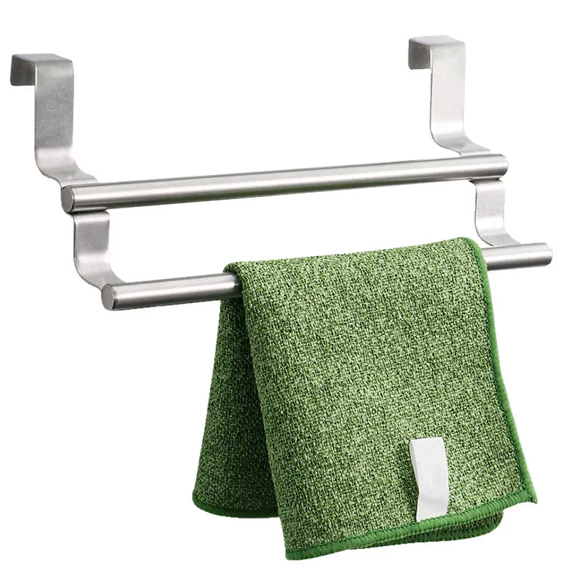 Двухслойная Полка для полотенец из нержавеющей стали полка хранения туалетной