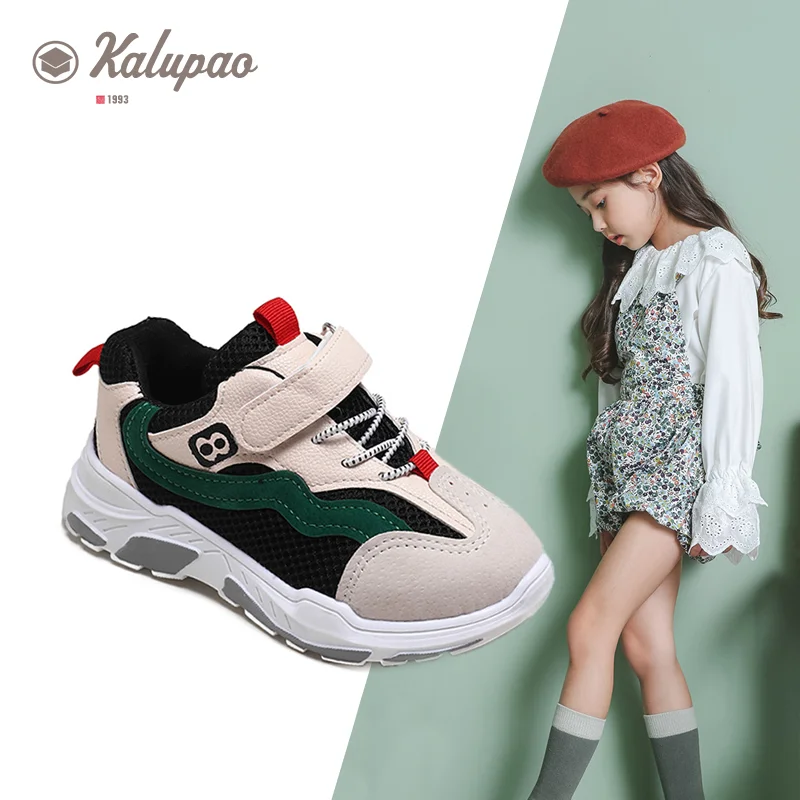 Новинка 2019 года сезон осень детская беговая Обувь дышащие сетчатые кроссовки