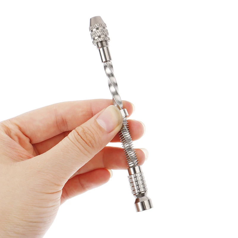 

1PC Semi-Automatic Manual Hand Drill Spiral Hand Manual Push Chuck Drill Bit