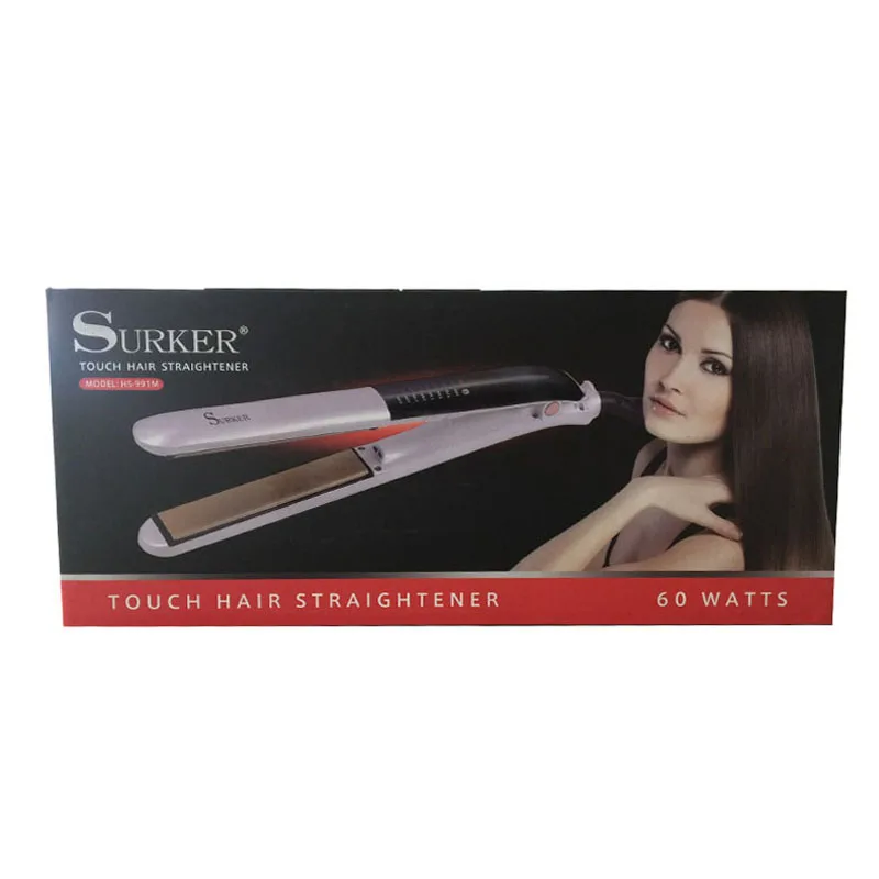 

Surker Hair Straightener HS-991m LED LCD Touch Screen Hair Straightener Plywood Ceramic Panel