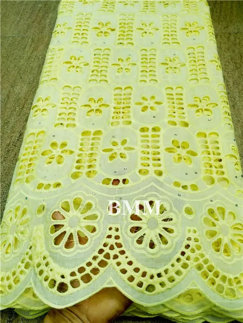 yellow Сгоревшее оранжевое кружево швейцарская вуаль кружево в швейцарском стиле tissu broderie africain suisse нигерийские кружевные ткани Дубай fabric5yard/лот - Цвет: yellow