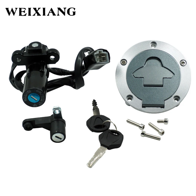 For Yamaha YZF R3 R6 RH07 RH12 Motorcycle Ignition Switch Kit Assembly Fuel Gas Cap Tank Cover With 2 Keys | Автомобили и
