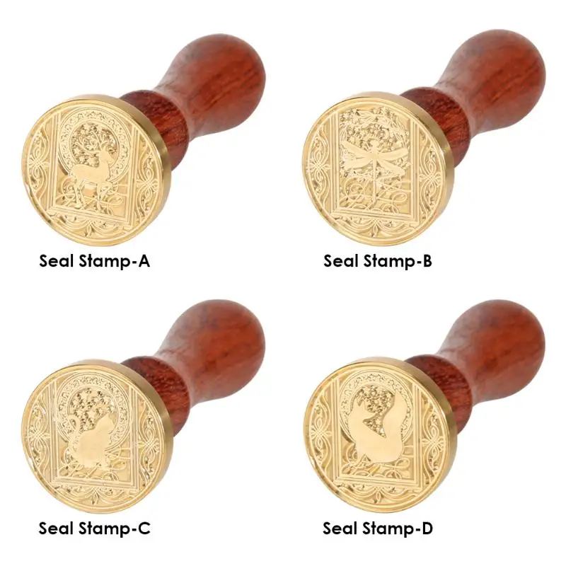 Деревянный штамп в стиле ретро нежные и легкие штампы античном с узором животных