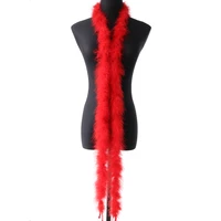 red turkey marabou feathers boa 2 meters 13g soft fluffy plumes for diy wedding dress clothing shawl decoration sewing crafts