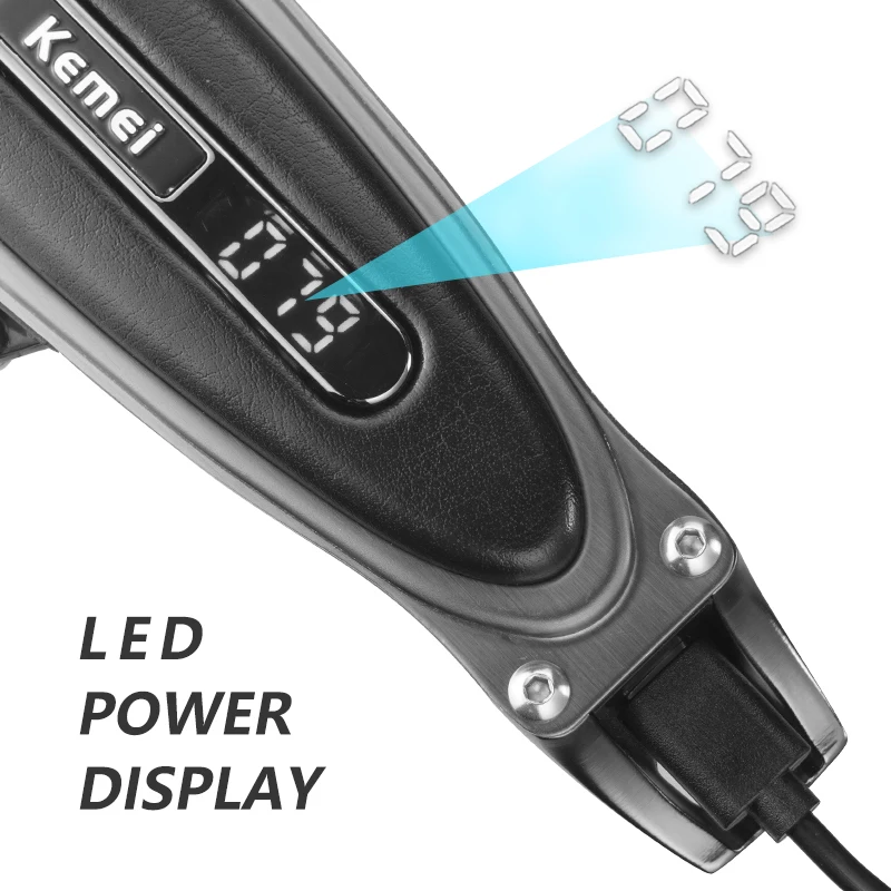 Профессиональная Мужская электрическая машинка для стрижки волос Kemei точный