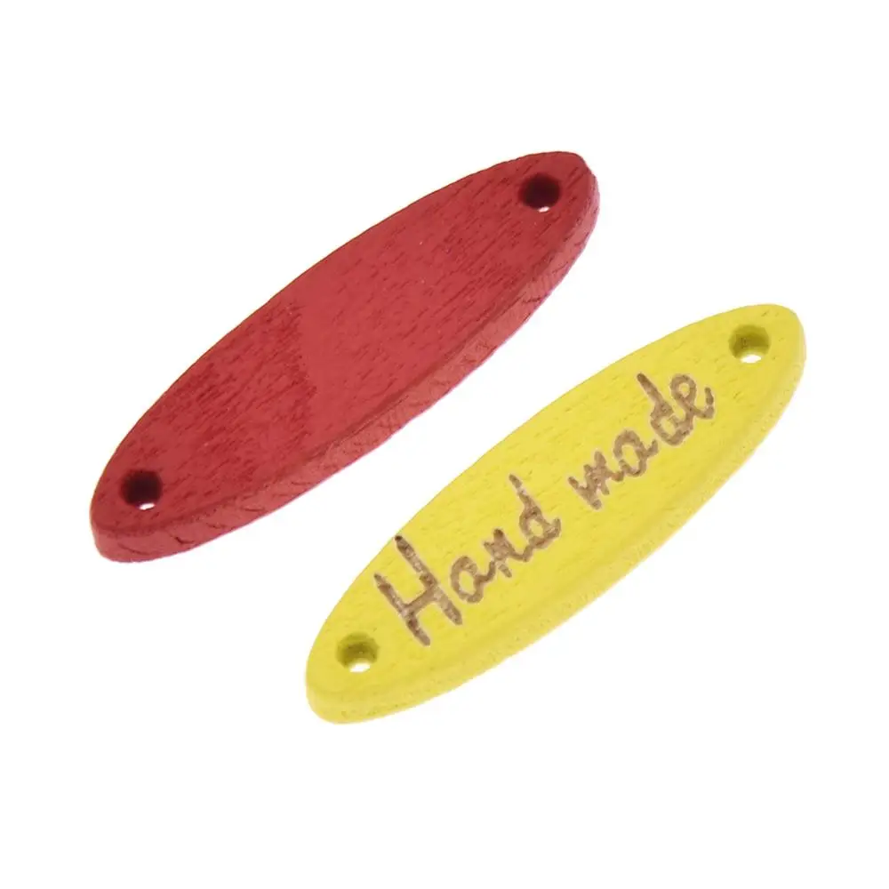 Разноцветные кожаные ярлыки ручной работы 50 шт. для влюбленных семейные подарки