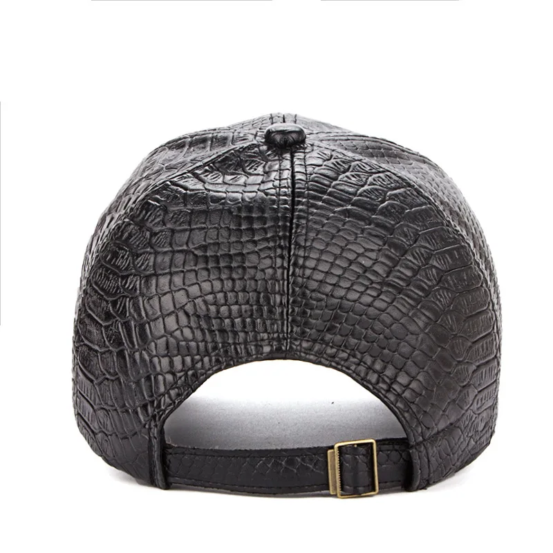 Классическая крокодиловая зерно ПУ Солнцезащитная бейсболка с козырьком шляпа