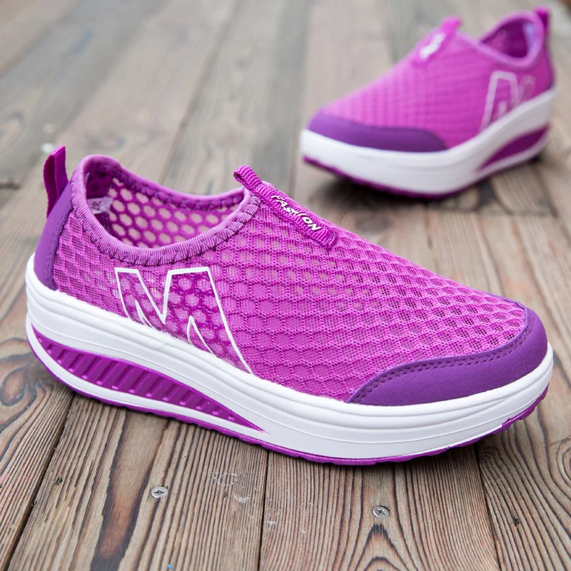 Женские повседневные кроссовки модная обувь увеличивающая рост Женская дышащая