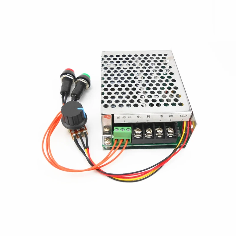DC10-50V 40A без переключатель кнопки блокировки Скорость Регулятор 12V 24V 48V польский