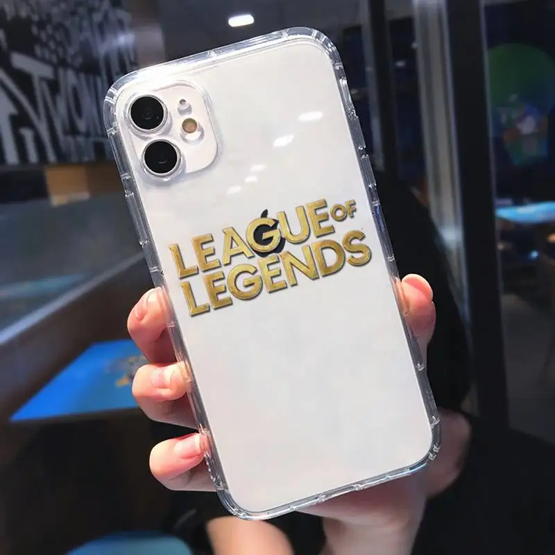 

League of Legends Phone Case Transparent for iPhone 11 12 mini pro XS MAX 8 7 6 6S Plus X 5S SE 2020 XR