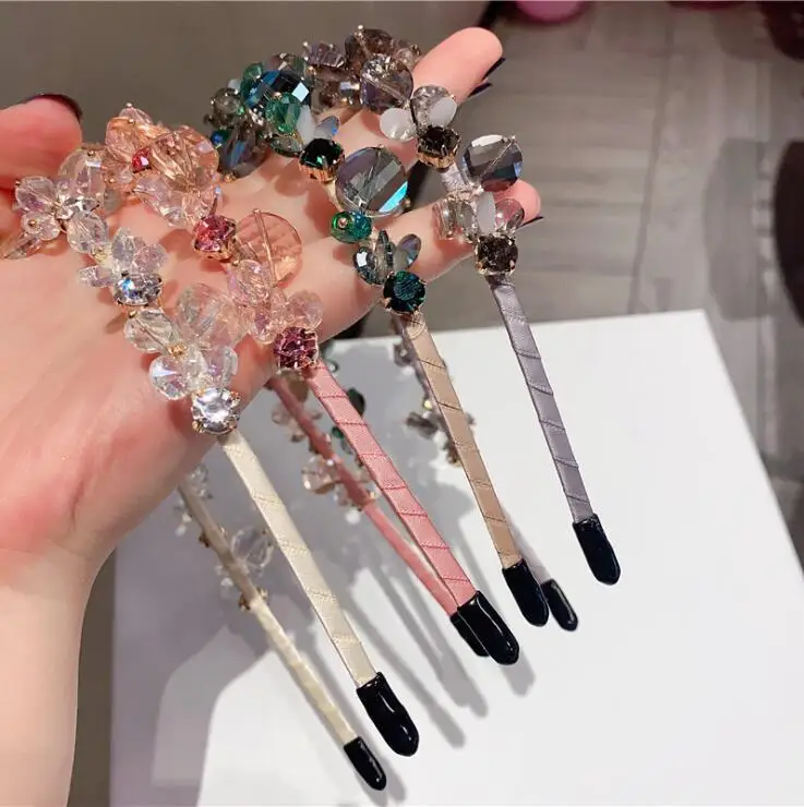 

exquisite crystal luxury rhinestone hairbands French elegant headbands banquet hairpin