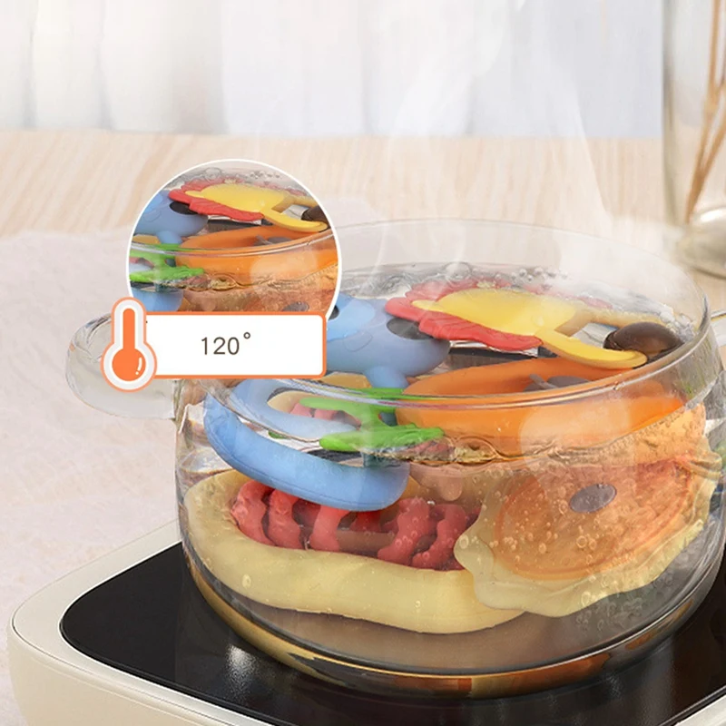 

10Pcs Baby Rattles Toys Music Bed Bell Hand Hold Jingle Shaking Bell Plastic Animal Rattles Baby Toys 0-12 Months